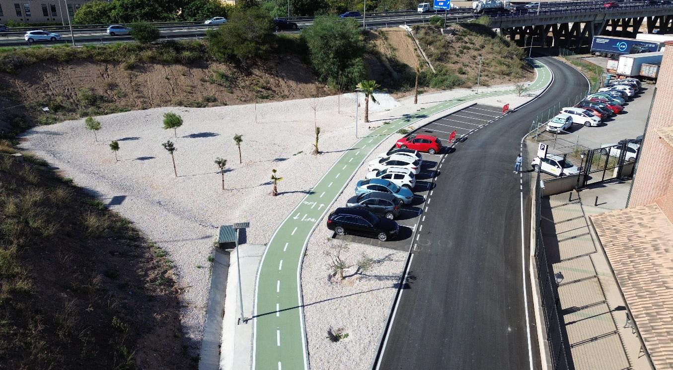El Camino Natural V�a Verde del Noroeste, en Murcia, conectado con carriles bici y peatonales bajo la A7, gracias al Ministerio de Transportes 